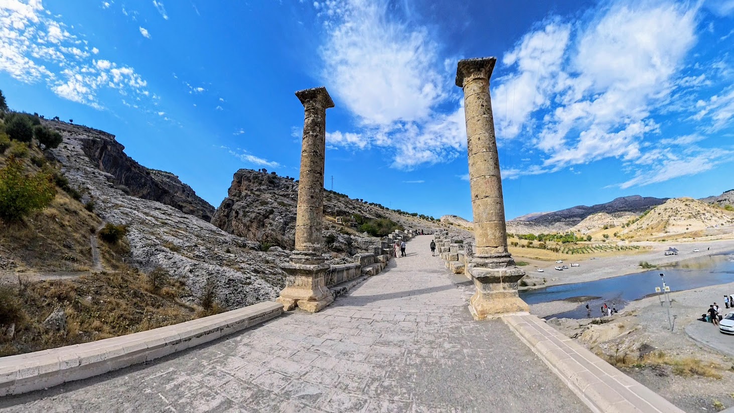 Cendere Bridge modern conservation preservation stonework pedestrian access 1997 restoration Roman bridge Turkey archaeological site